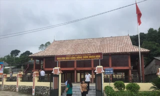 Thôn Nhân Hòa, nơi anh Thụ sinh ra và lớn lên đạt thôn kiểu mẫu. Ảnh: Duy Chiến