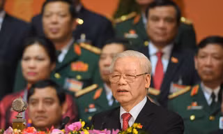 Tổng Bí thư, Chủ tịch nước Nguyễn Phú Trọng phát biểu tại Đại hội Đảng toàn quốc lần thứ XIII