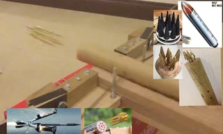 So sánh nguyên lý của nỏ thần với công nghệ vũ khí hiện đại. Ảnh: NVCC