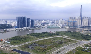 Khu đô thị mới Thủ Thiêm nhìn từ trên cao. Ảnh: Văn Minh