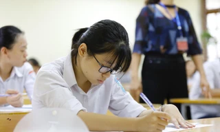 Thí sinh dự thi THPT Quốc gia năm 2019 tại Hà Nội. Ảnh: như ý