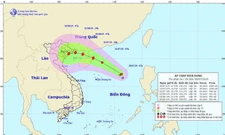 Áp thấp nhiệt đới nguy cơ thành bão trên biển Ðông