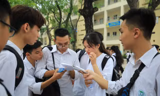 Thí sinh thi xong THPT quốc gia 2019. ảnh: Như Ý 