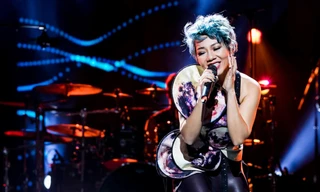 Hà Trần làm khách mời trong đêm nhạc của Thanh Lam năm ngoái tại Hà Nội. Ảnh: Đại Ngô