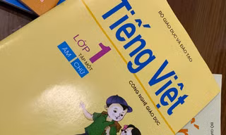 SGK Tiếng Việt 1- công nghệ đang được giảng dạy hiện hành. Ảnh: Như Ý