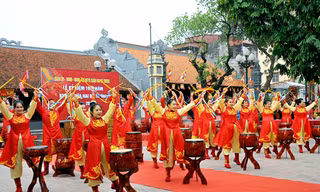 Các tiết mục tuồng tái hiện khí thế hào hùng của cuộc khởi nghĩa Hai Bà Trưng