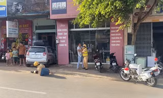 Người đàn ông say xỉn hành hung Cảnh sát giao thông