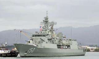 Ảnh: Tàu chiến HMAS Anzac của hải quân Australia (wikipedia) 
