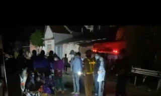 Hiện trường vụ tai nạn.