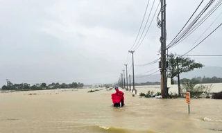 Hơn 4.000 học sinh ở Bình Định nghỉ học vì mưa lũ