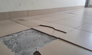 Nền nhà chung cư ở Bình Định nứt toác, cư dân hốt hoảng tháo chạy