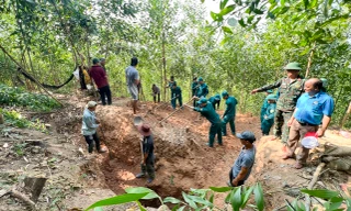 Bình Định tìm thấy hầm chiến đấu và hài cốt liệt sĩ tại di tích Đồi 174