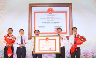 Phó Thủ tướng Hồ Đức Phớc dự lễ công bố huyện Tây Sơn đạt chuẩn nông thôn mới