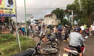 Hiện trường vụ tai nạn.