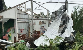 Gió lốc bất thường ở Bình Định