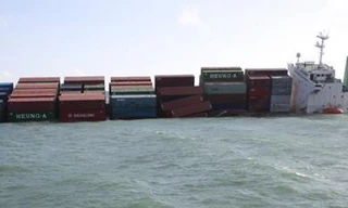 Va chạm ở Bình Định, một tàu chìm hoàn toàn, thuyền viên mất tích