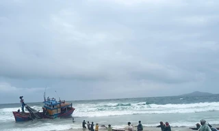 Sóng lớn đánh chìm nhiều tàu, thuyền của ngư dân Bình Định, Phú Yên