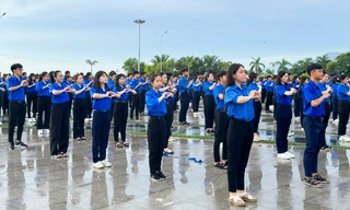 3.000 thanh niên đồng diễn chào mừng Đại hội Hội LHTN Việt Nam tỉnh Bình Định