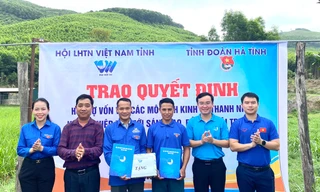 Hỗ trợ 200 triệu cho 4 mô hình kinh tế thanh niên ở Hà Tĩnh 