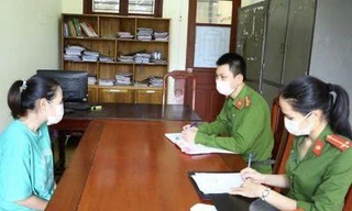 Hà Tú Oanh làm việc tại cơ quan công an.