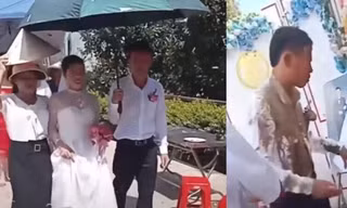 Vụ hắt chất bẩn vào cô dâu chú rể: Người yêu cũ bị phạt tiền
