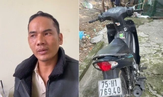 Chạy xe máy 350km từ Huế ra Hà Tĩnh trộm gần nửa tỷ