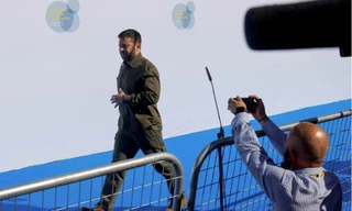 Tổng thống Ukraine Volodymir Zelensky. (Ảnh: Reuters)