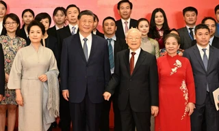 Tổng Bí thư Nguyễn Phú Trọng và Tổng Bí thư, Chủ tịch Trung Quốc Tập Cận Bình gặp gỡ nhân sỹ, thế hệ trẻ Việt - Trung