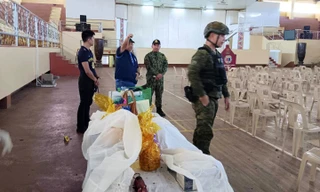 Hiện trường vụ tấn công. (Ảnh: AP)