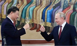 Chủ tịch Trung Quốc Tập Cận Bình và Tổng thống Nga Vladimir Putin. (Ảnh: Reuters)