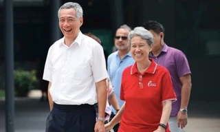 Thủ tướng Singapore Lý Hiển Long và Phu nhân Hà Tinh. (Ảnh: Today Online)