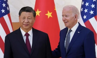 Tổng thống Mỹ Joe Biden và Chủ tịch Trung Quốc Tập Cận Bình trong lần gặp nhau tại Bali, Indonesia, tháng 11/2022. (Ảnh: Reuters)