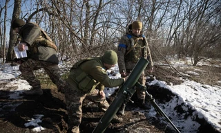 Lính Ukraine ở Vuhledar ngày 11/2