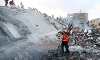 1,4 triệu người Palestine ở Dải Gaza đã rơi vào cảnh vô gia cư. (Ảnh: Reuters)