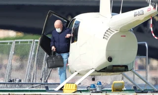 Ông trùm Wagner Yevgeny Prigozhin đến St Petersburg ngày 26/5. (Ảnh: AP)