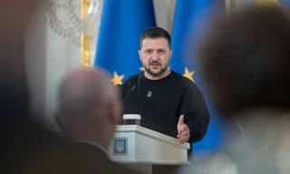 Tổng thống Ukraine Volodymir Zelensky. (Ảnh: Bloomberg)