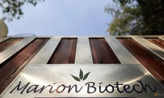 Logo của hãng dược Ấn Độ Marion. (Ảnh: Reuters)