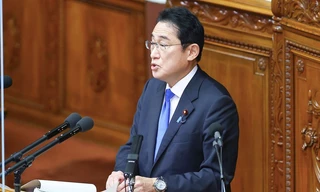 Thủ tướng Nhật Fumio Kishida. (Ảnh: AP)