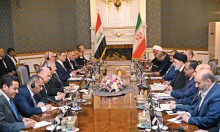 Lãnh đạo Iran - Iraq và các quan chức cấp cao hai nước tại cuộc hội đàm ngày 29/4