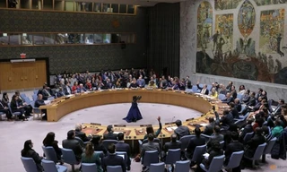 Phiên họp của Hội đồng Bảo an LHQ về xung đột Israel - Hamas ngày 16/10. (Ảnh: Reuters)