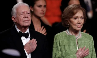 Vợ chồng cựu Tổng thống Mỹ Jimmy Carter. (Ảnh: Reuters)