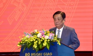 Bộ trưởng NNPTNT Lê Minh Hoan phát biểu tại hội nghị. (Ảnh: Như Ý)