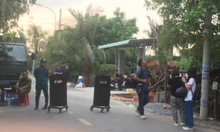 Lực lượng chức năng truy tìm Tuấn 'khỉ' ở Củ Chi những ngày qua.