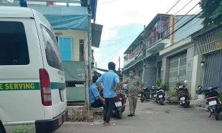 Xóm trọ nơi phát hiện vụ việc.