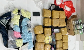 Lượng lớn ma túy bị thu giữ.