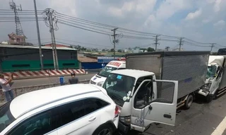 Hiện trường tai nạn.