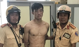 Nghi can trộm xe máy bị bắt nóng.