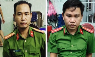 Sơn và Thái tại Công an.