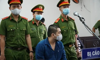 Bị cáo Phong tại phiên tòa.