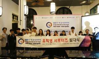 Ban tổ chức Lễ hội Văn hóa và Ẩm thực Việt- Hàn 2019. Ảnh: Nhật Minh